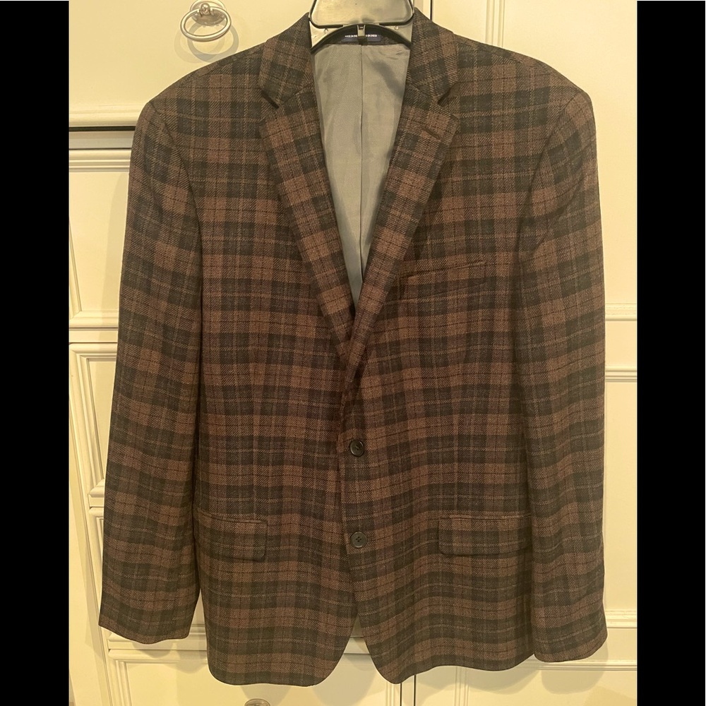 Stanford blazer brown and black plaid